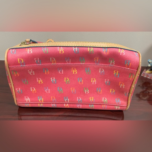 Dooney & Bourke  Vintage Y 2k Rainbow Signature Zipper Medium Handbag RARE EUC - Picture 12 of 16